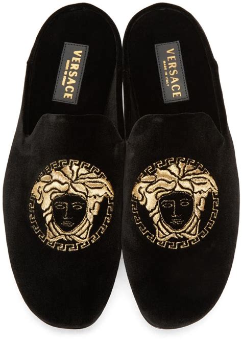 versace velvet loafers mens|versace tribute loafers.